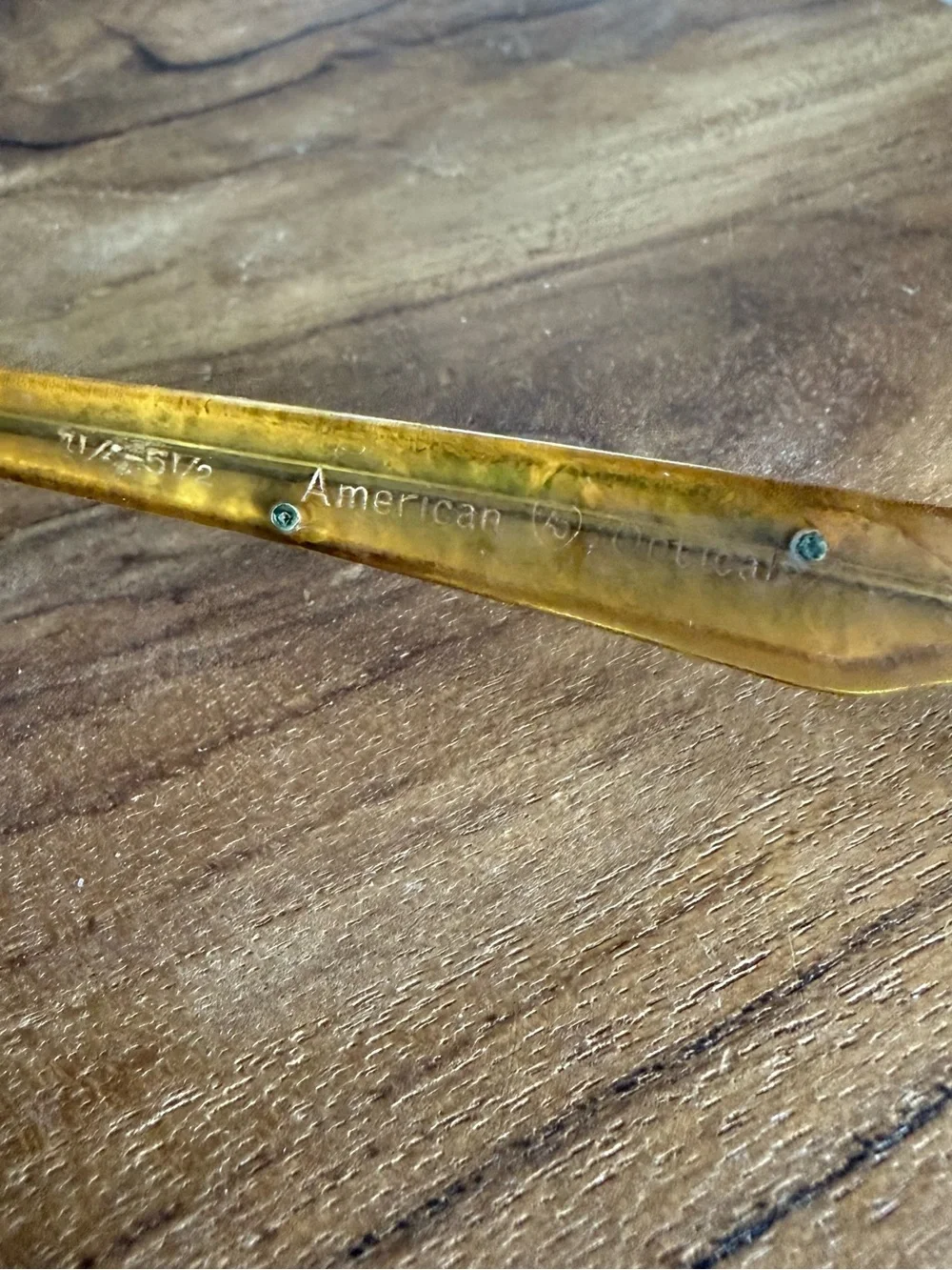 Vintage 12K Gold Fill Cat Eye Eyeglasses Etched Detail 1950s